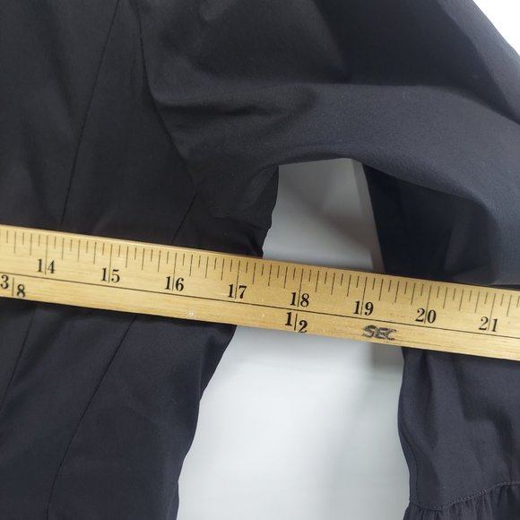 MaxMara black pleated  Dress Long Sleeve size 8 - Picture 7 of 15